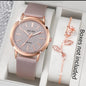 Rose Gold Harmony: Classic Watch & Delicate Bracelet