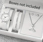 Silver Serenity: Sophisticated Timepiece & Jewelry Set
