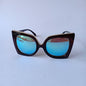 Feline Flair: Chic Cat-Eye Mirror Sunglasses