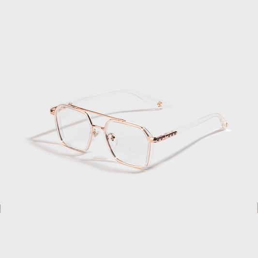 Bishop is Rosegold Glasses