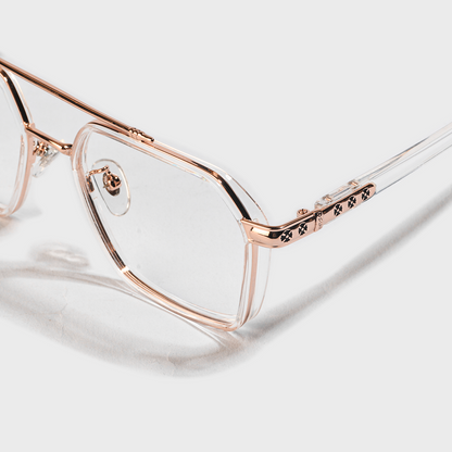 Bishop is Rosegold Glasses