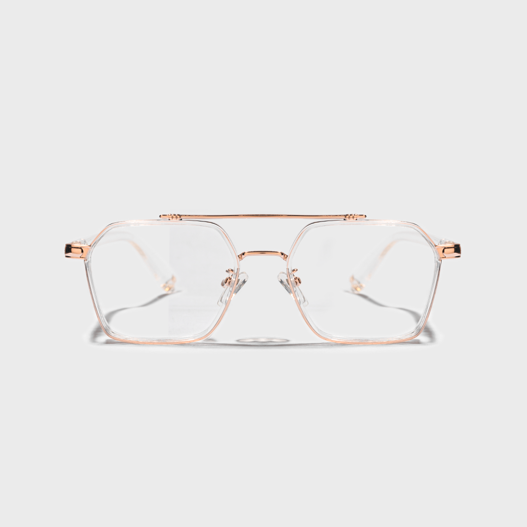 Bishop is Rosegold Glasses
