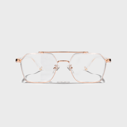 Bishop is Rosegold Glasses