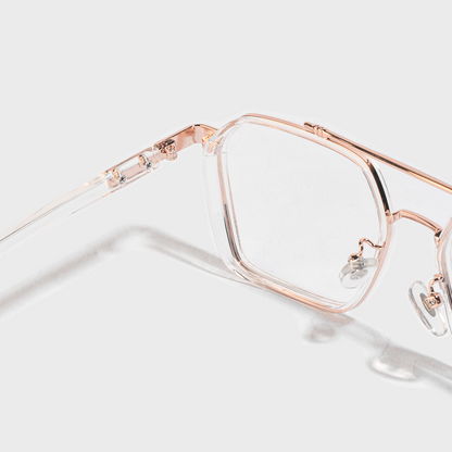 Bishop is Rosegold Glasses