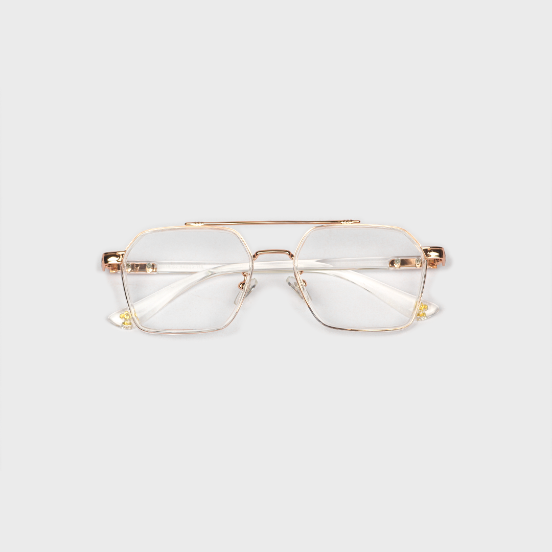 Bishop is Rosegold Glasses