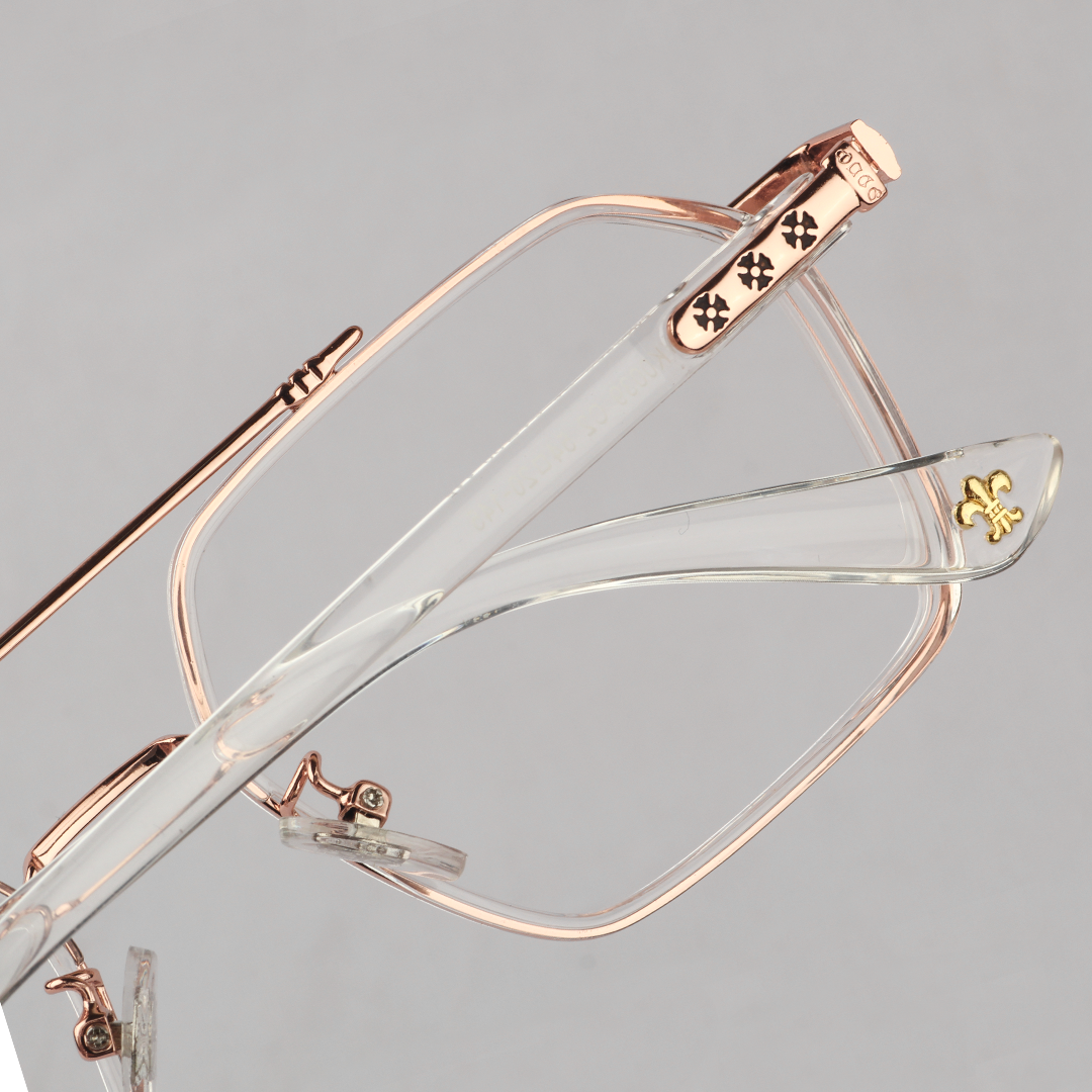 Bishop is Rosegold Glasses