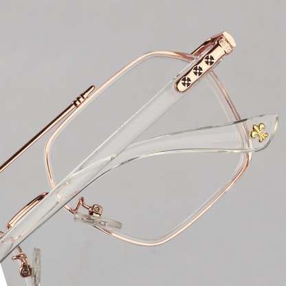 Bishop is Rosegold Glasses