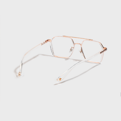 Bishop is Rosegold Glasses
