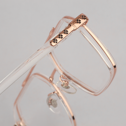 Bishop is Rosegold Glasses