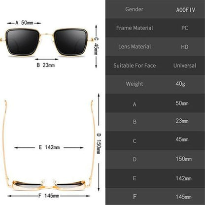 Vintage Punk Metal Sunglasses